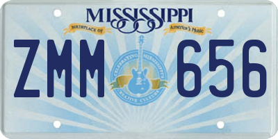 MS license plate ZMM656