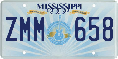 MS license plate ZMM658