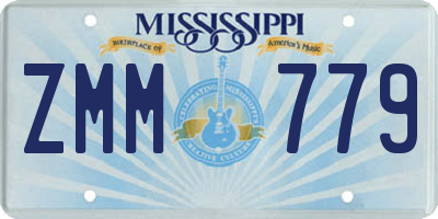 MS license plate ZMM779