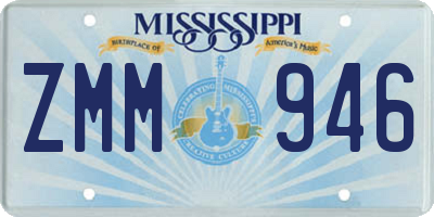 MS license plate ZMM946