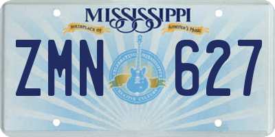 MS license plate ZMN627