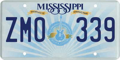MS license plate ZMO339