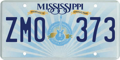 MS license plate ZMO373