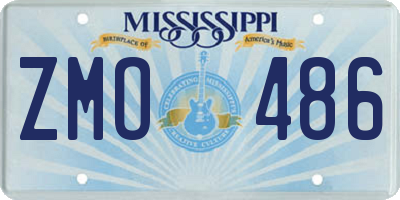 MS license plate ZMO486