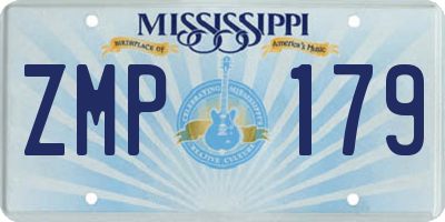 MS license plate ZMP179