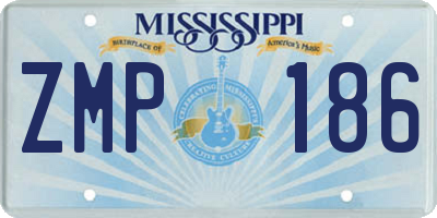 MS license plate ZMP186