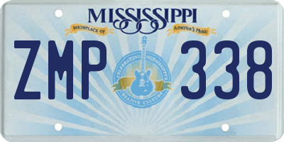 MS license plate ZMP338