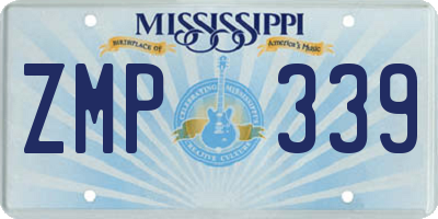 MS license plate ZMP339