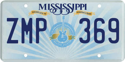 MS license plate ZMP369