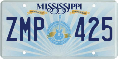 MS license plate ZMP425