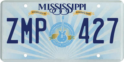 MS license plate ZMP427