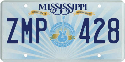 MS license plate ZMP428