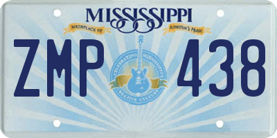 MS license plate ZMP438