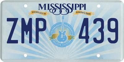 MS license plate ZMP439
