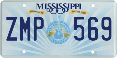MS license plate ZMP569