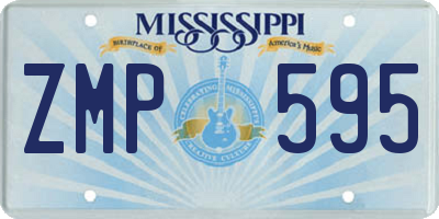 MS license plate ZMP595