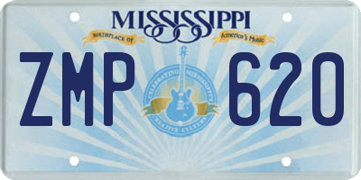 MS license plate ZMP620