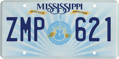 MS license plate ZMP621