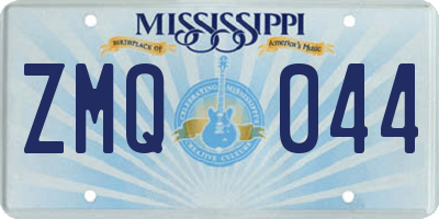 MS license plate ZMQ044