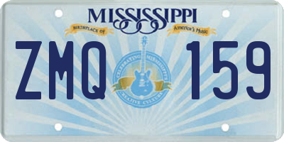 MS license plate ZMQ159