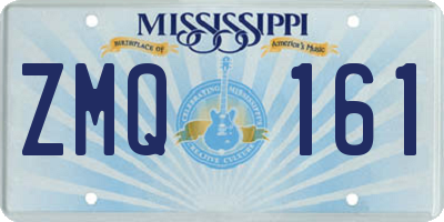 MS license plate ZMQ161