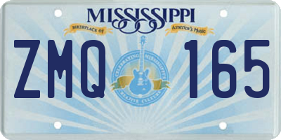 MS license plate ZMQ165