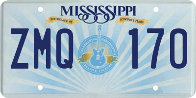 MS license plate ZMQ170