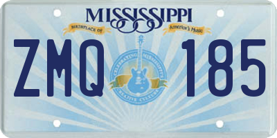 MS license plate ZMQ185