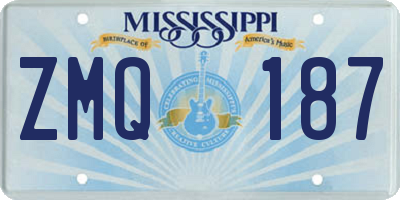 MS license plate ZMQ187