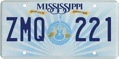 MS license plate ZMQ221