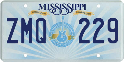 MS license plate ZMQ229