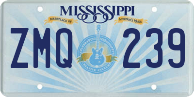 MS license plate ZMQ239