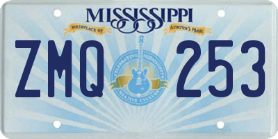 MS license plate ZMQ253