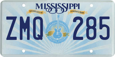 MS license plate ZMQ285
