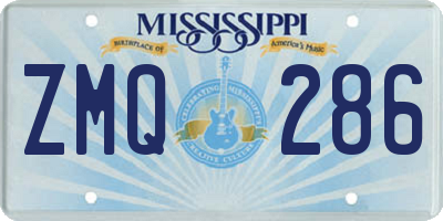 MS license plate ZMQ286