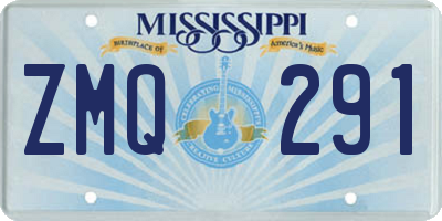 MS license plate ZMQ291