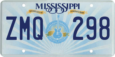 MS license plate ZMQ298