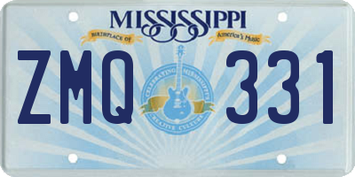 MS license plate ZMQ331