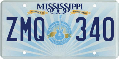 MS license plate ZMQ340