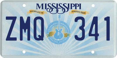 MS license plate ZMQ341