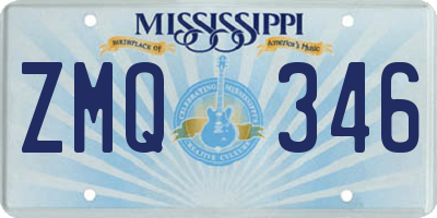 MS license plate ZMQ346