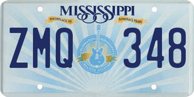 MS license plate ZMQ348
