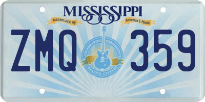MS license plate ZMQ359