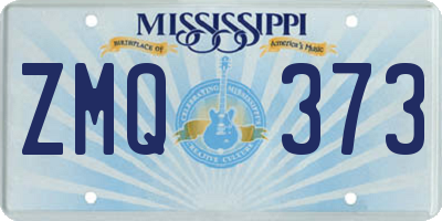 MS license plate ZMQ373