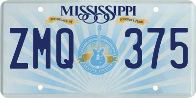 MS license plate ZMQ375