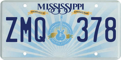 MS license plate ZMQ378