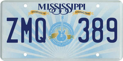MS license plate ZMQ389