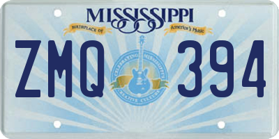 MS license plate ZMQ394