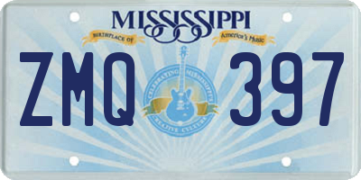MS license plate ZMQ397