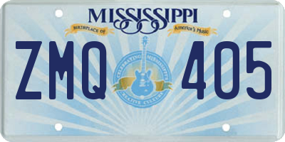 MS license plate ZMQ405